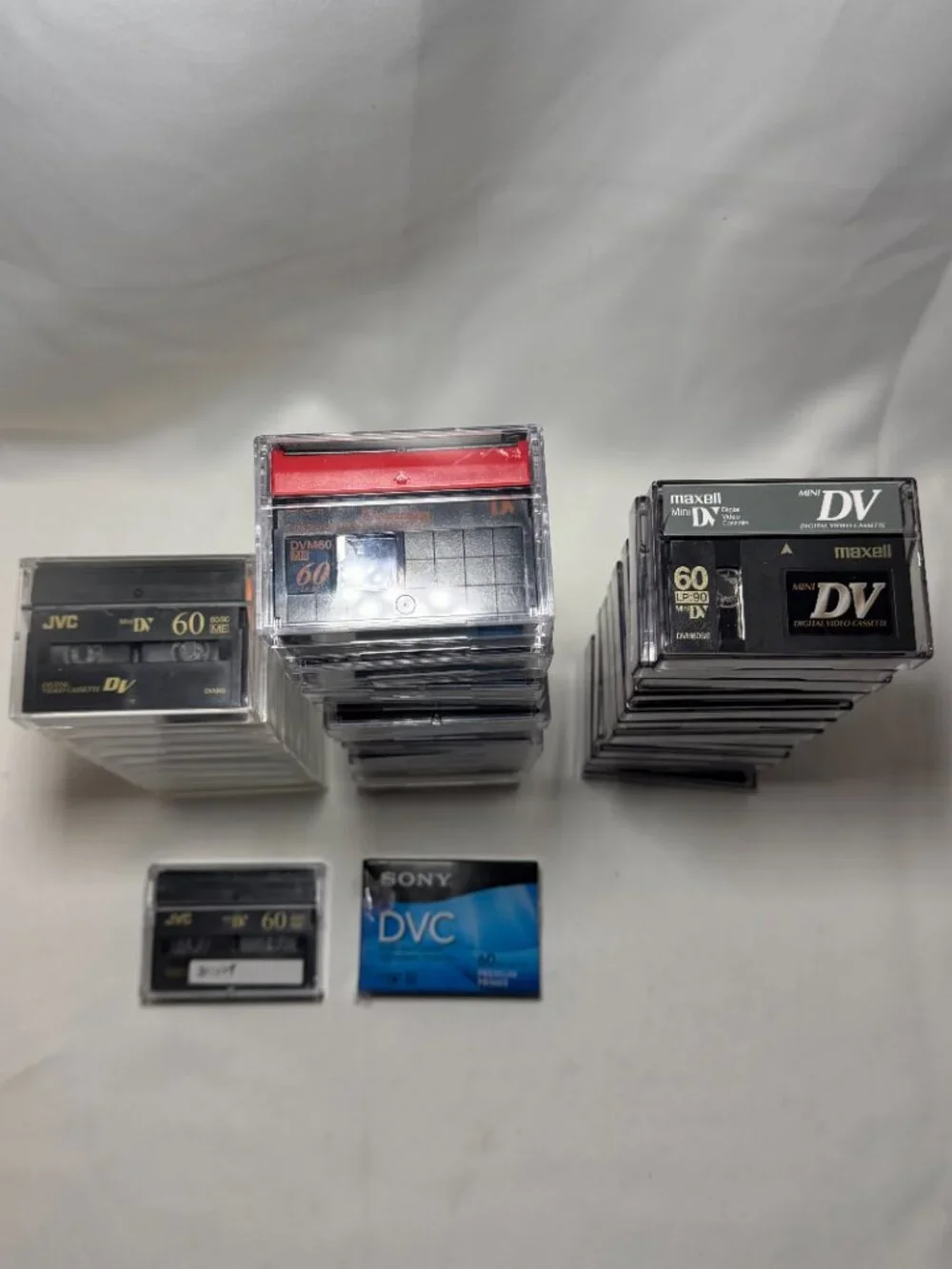 40x DVC MiniDV Digital Video Cassettes DVM60 60 Minutes Sony JVC Maxell Used